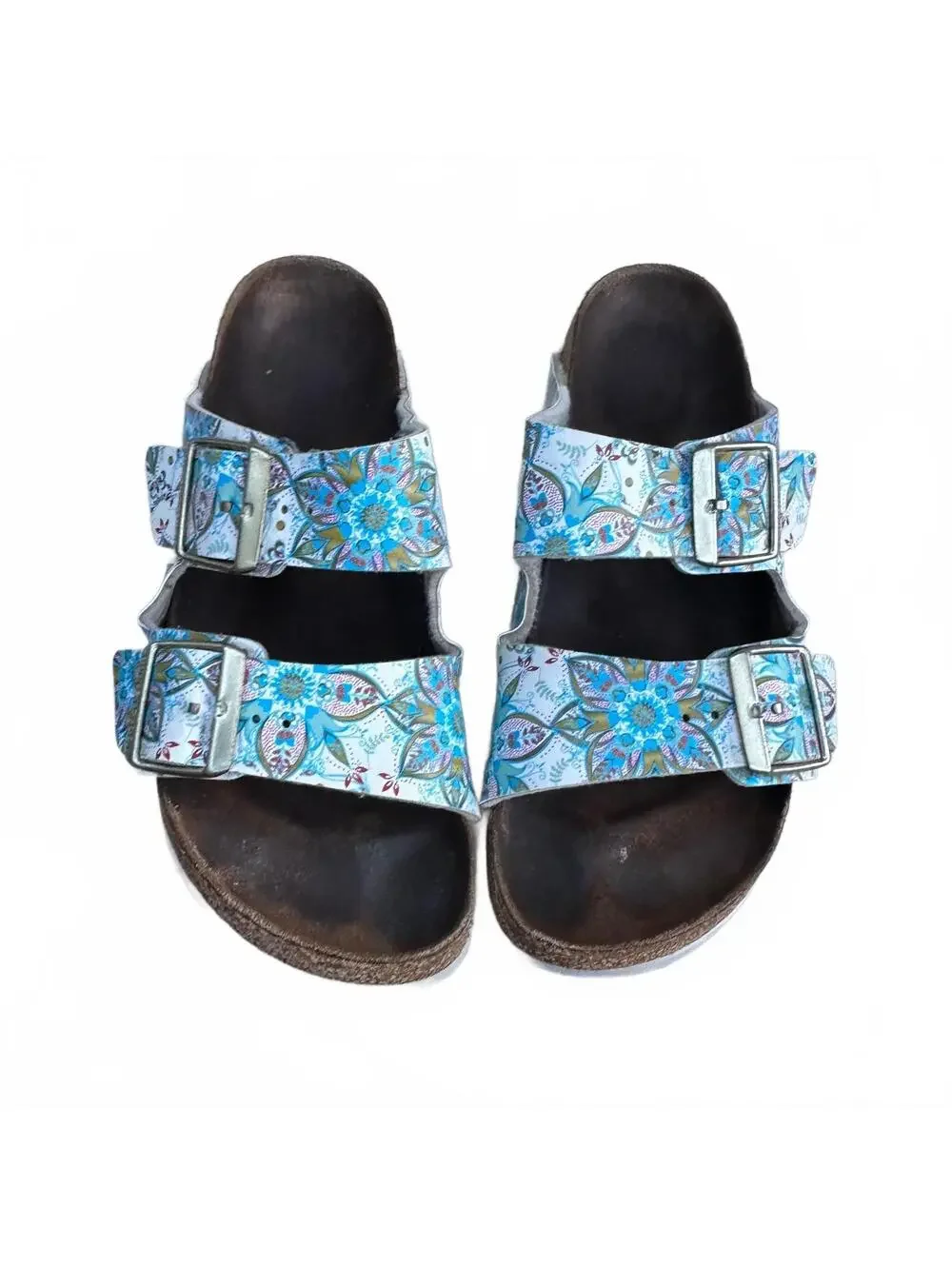 Birkenstock Birko Flor ARIZONA Boho Flowers White 38 1015280